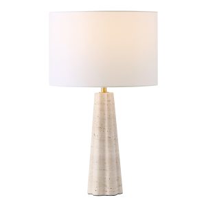 naveen travertine table lamp | safavieh couture ctl1082