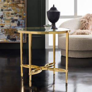 brielle round end table | modern history mh1226f01