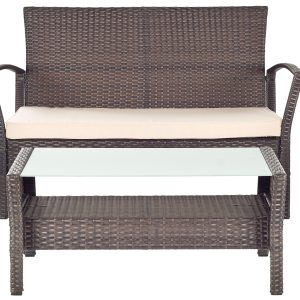 avaron 4 piece outdoor set | safavieh pat2006