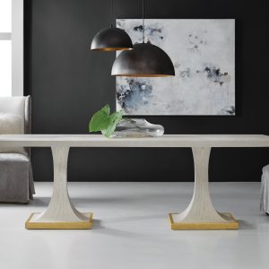 windward dbl ped dining table | modern history sbt521
